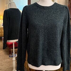 Women's Dark Green Crew Neck Sweater